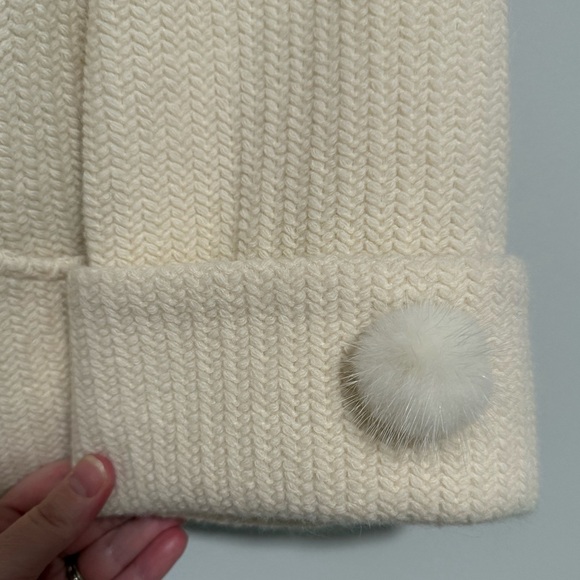 Cara Lotti Cream Angora Wool Knit Cropped Jacket Sizee Medium Made in France - Picture 5 of 11